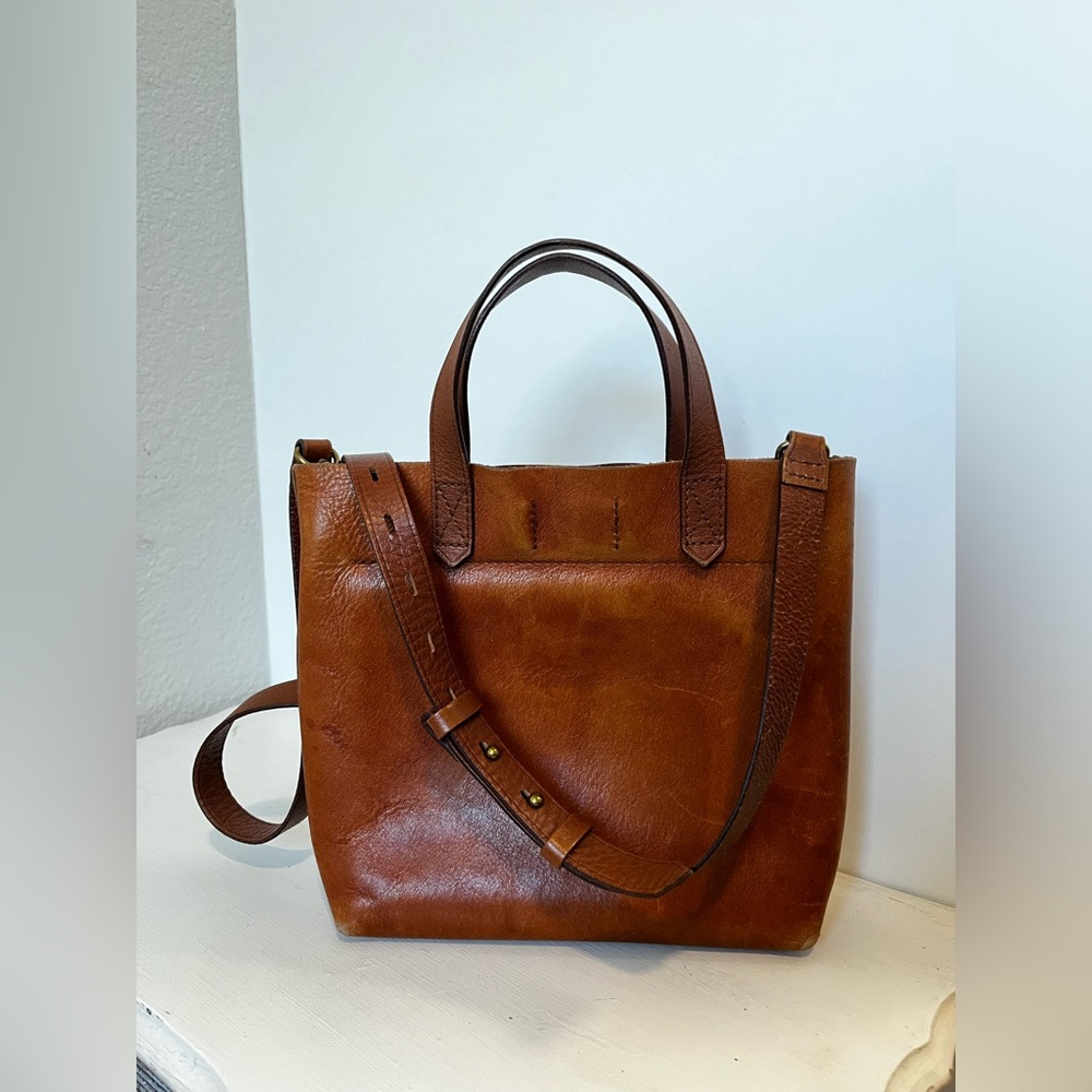 Madewell small "transport" leather crossbody